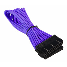 Purple Pet Sleeved Computer 24pin ATX Cable